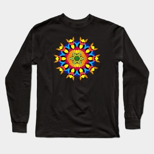 trendy Gaming Mandala art Classical and symmetrical repeated pattern Long Sleeve T-Shirt